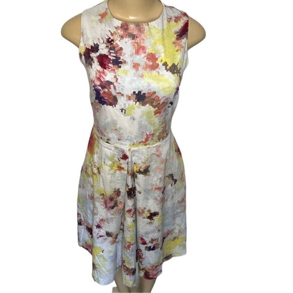 Hunter Bell Pink and White Halter Midi Dress - Picture 2 of 10